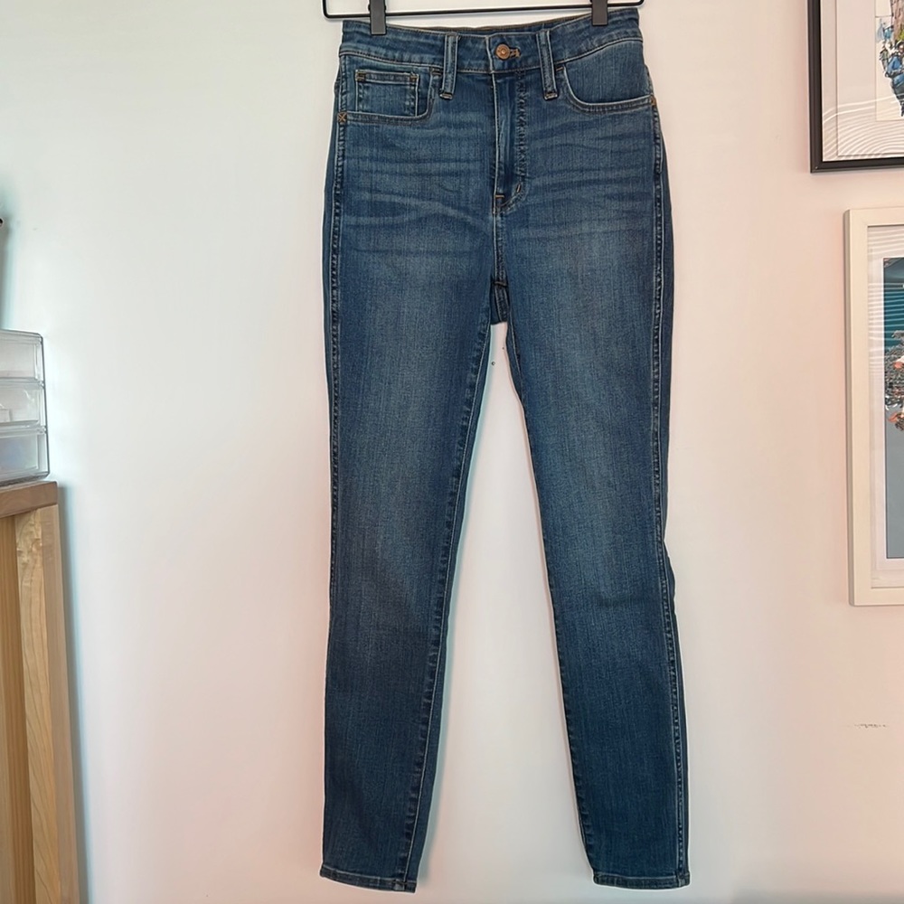 Madewell curvy Roadtripper high rise skinny jeans size 25